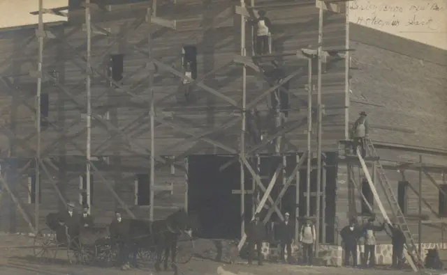 Lesley Bros. new barn under construction
